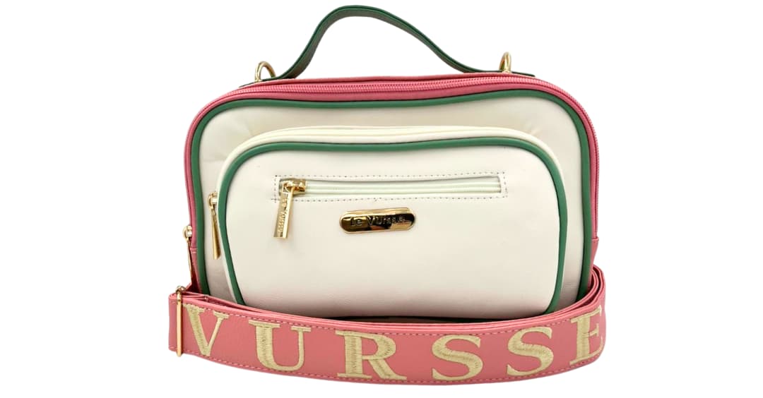 BOLSO ROSA CON PISTACHO MONACO