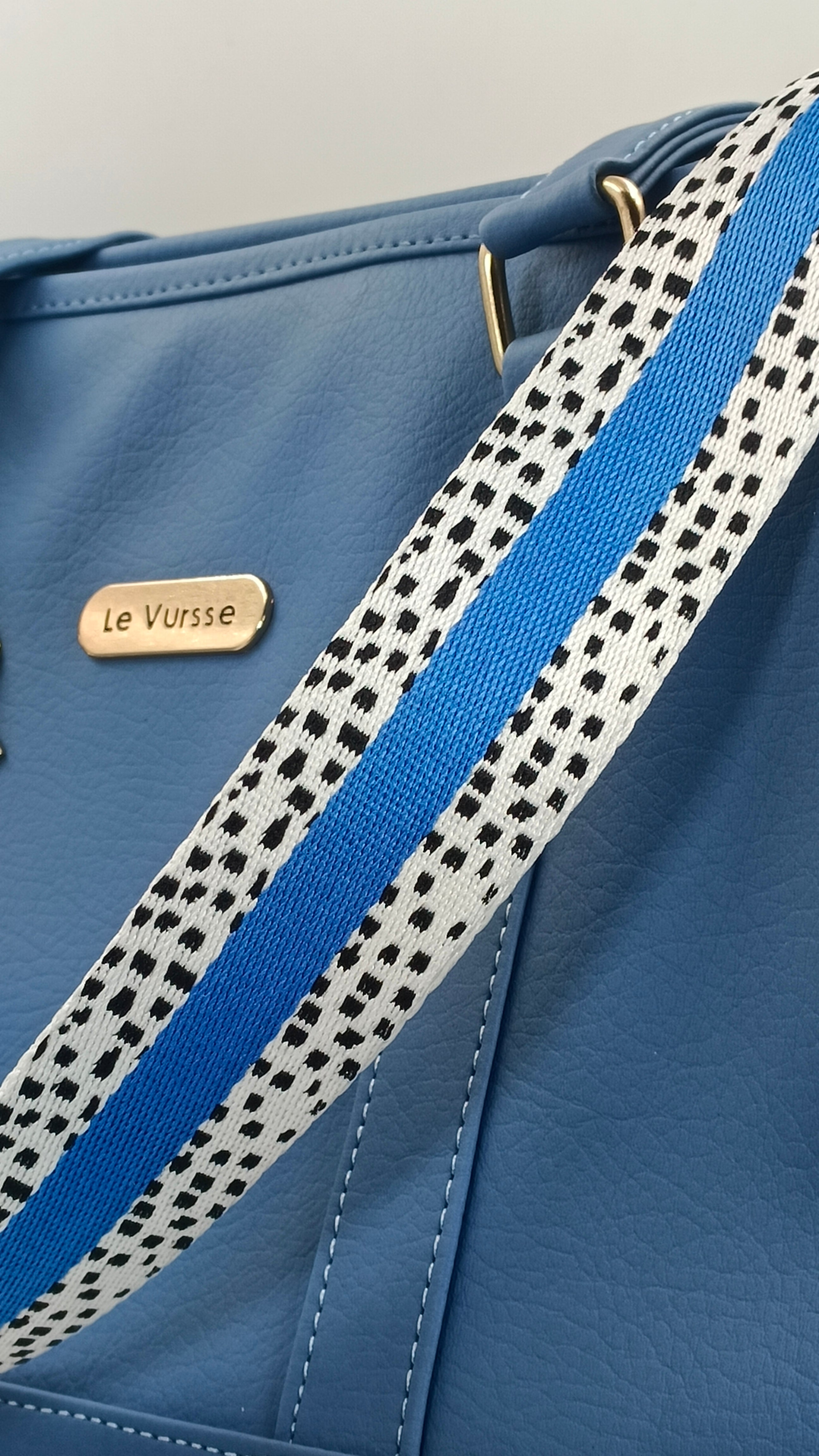 Bolso Be yourself azul celeste mujer vursse correa