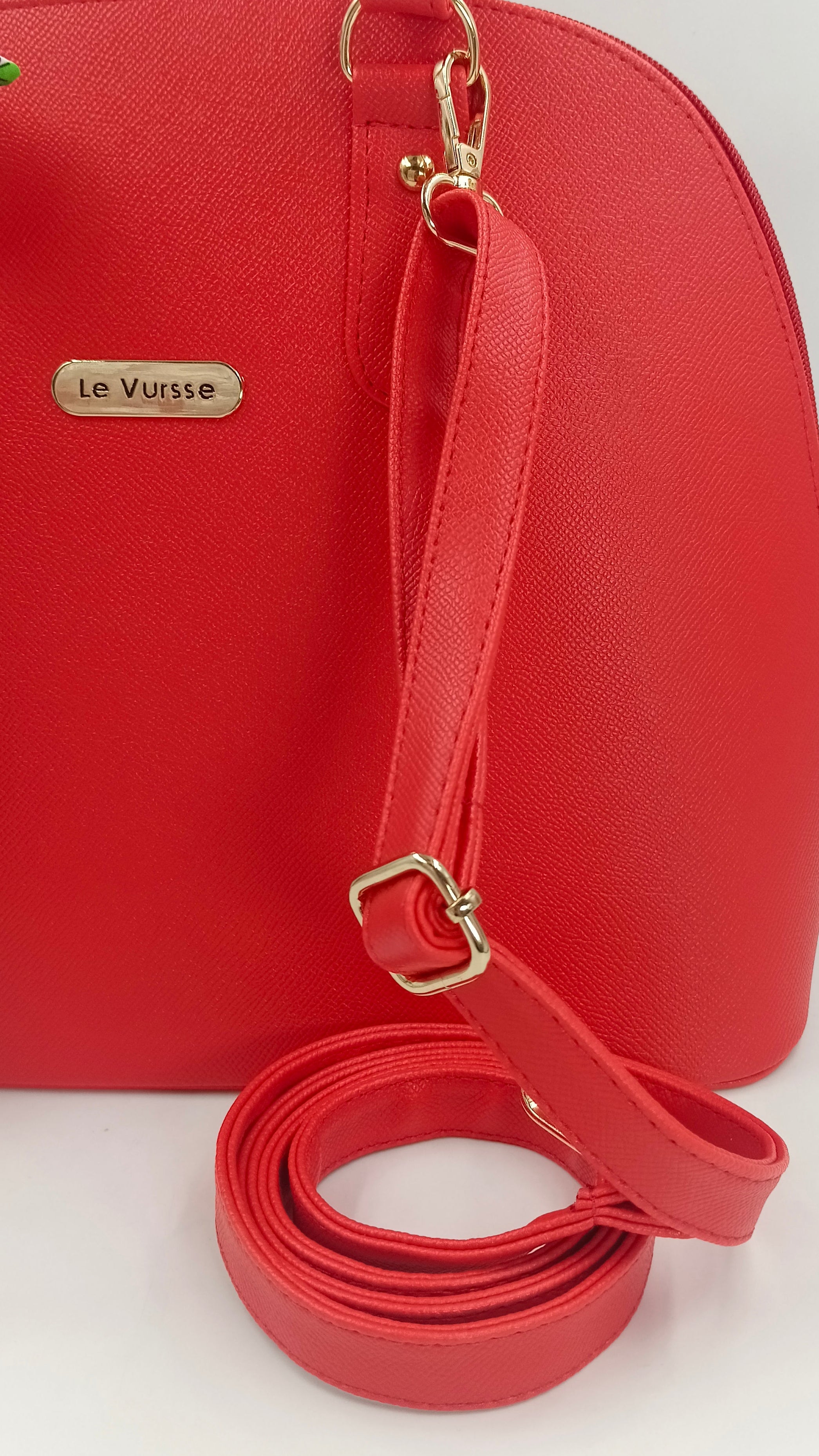 Bolso Silvia rojo mujer vursse detalle