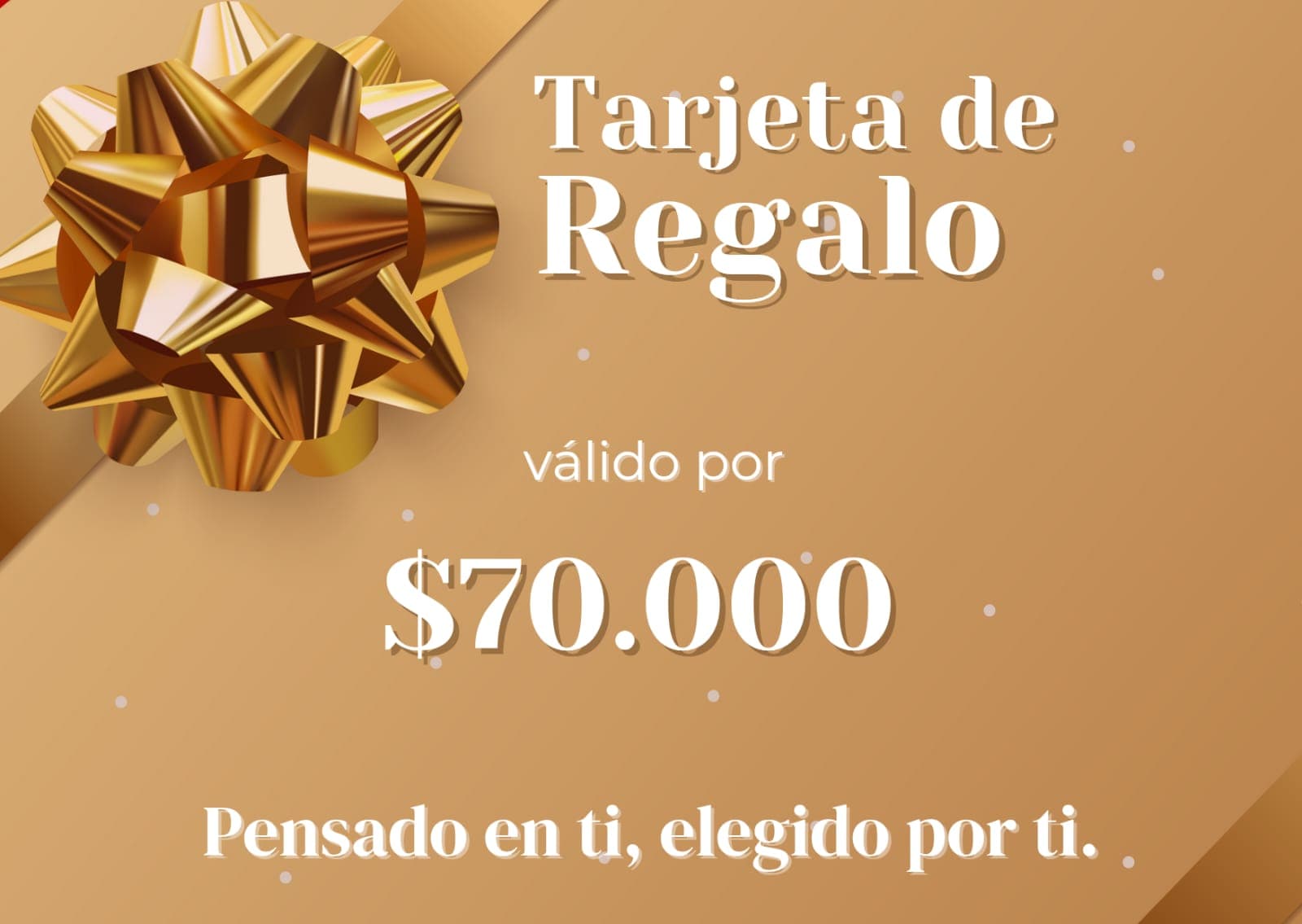 Tarjeta regalo 70000 VURSSE