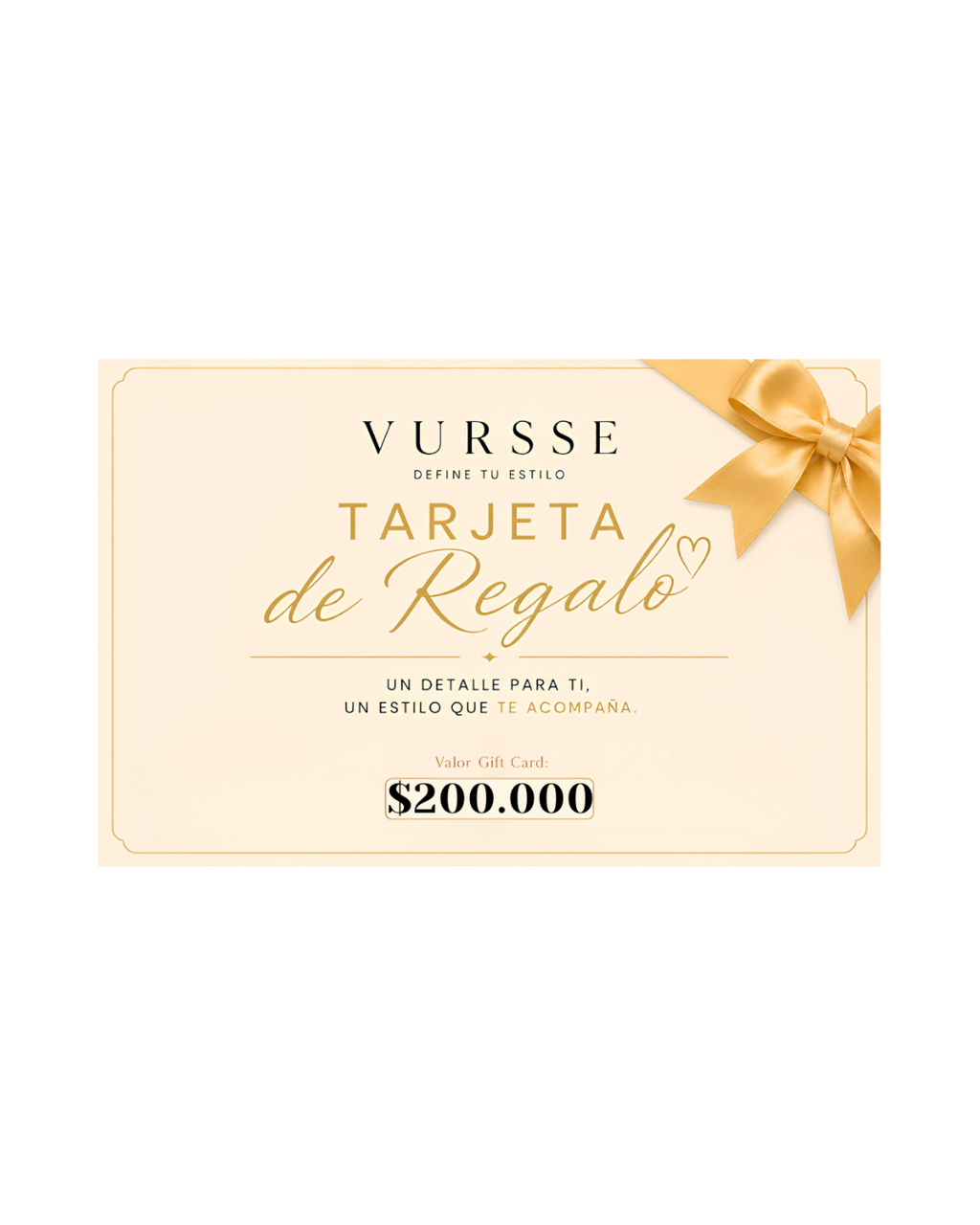 Tarjeta regalo VURSSE 🎁