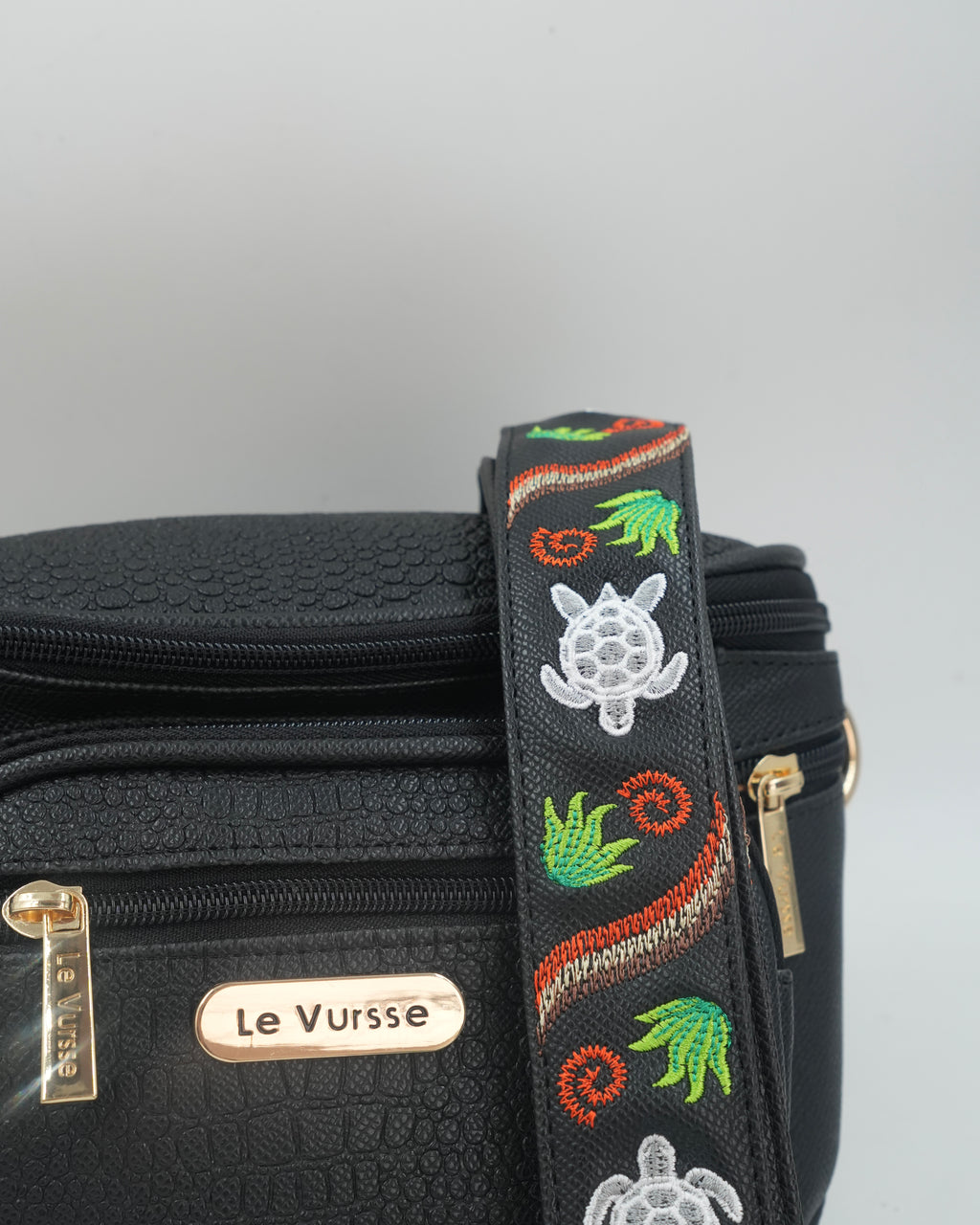 BANDOLERA VITA 🐢 NEGRO