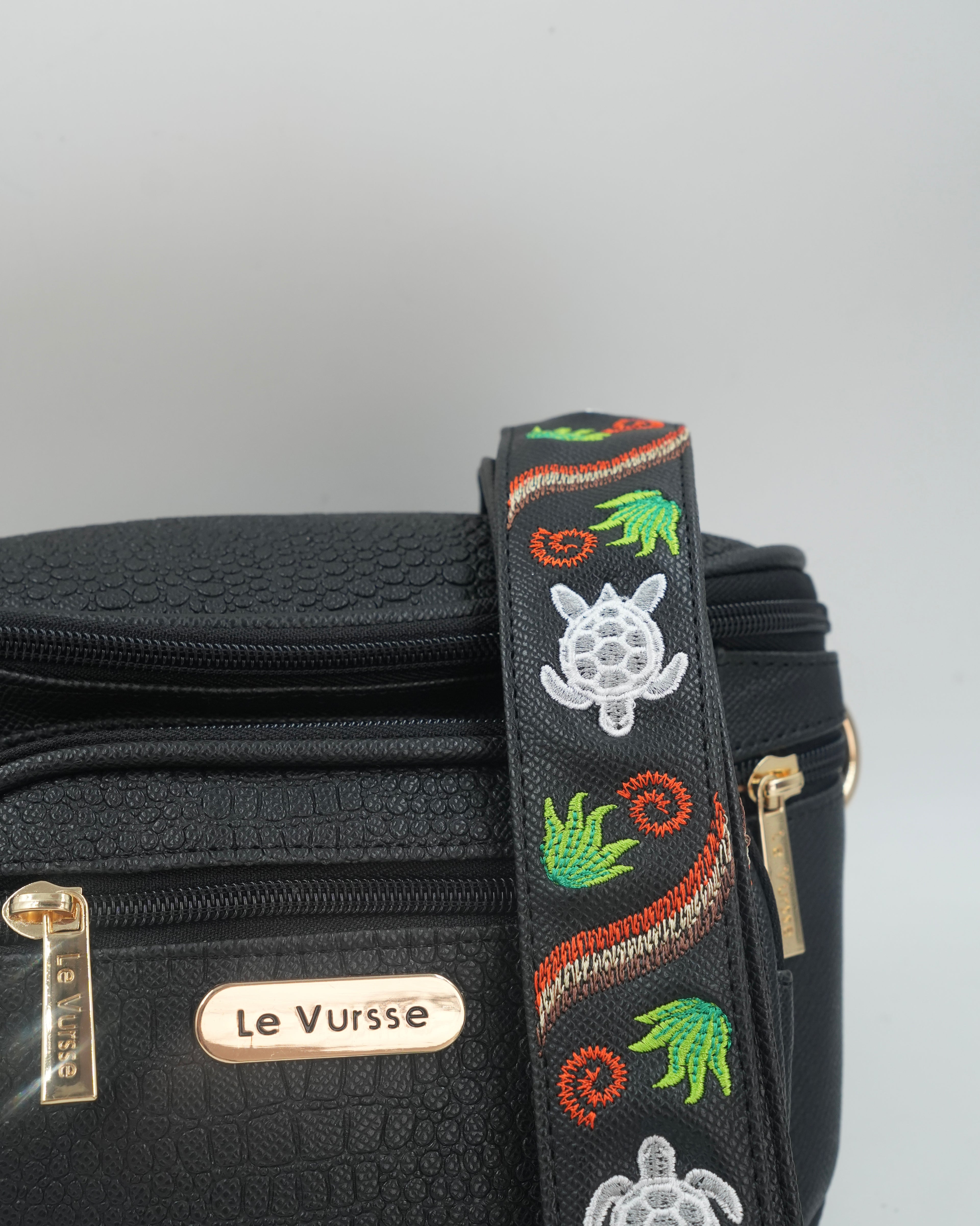 BANDOLERA VITA 🐢 NEGRO