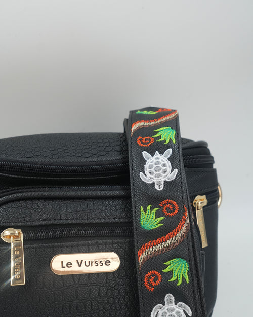 BANDOLERA VITA 🐢 NEGRO