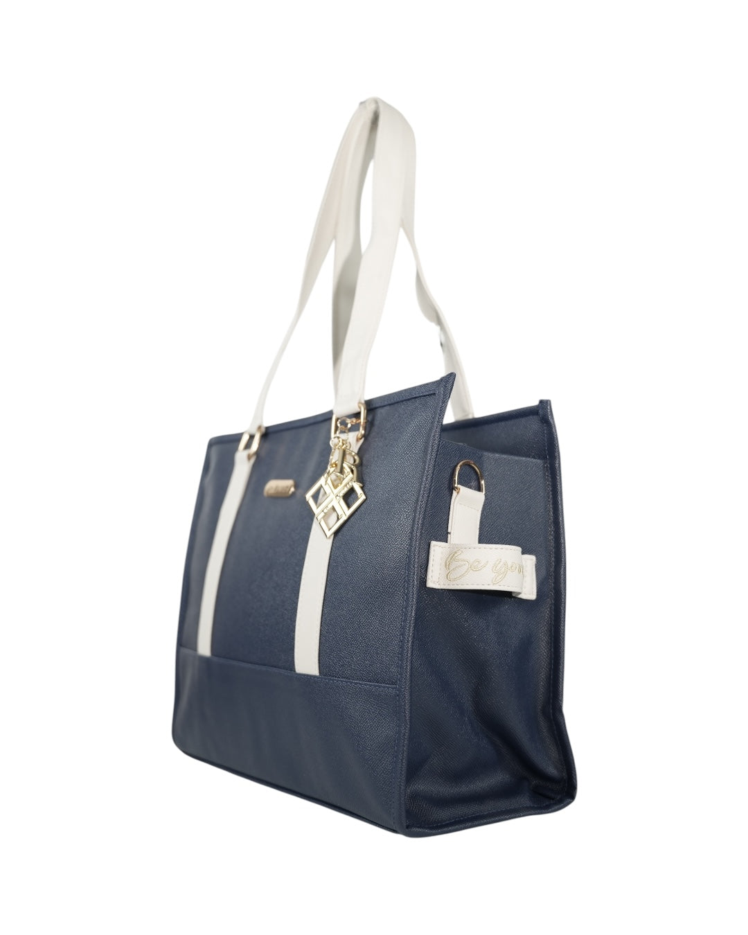 BOLSO BE YOURSELF AZUL/ BLANCO