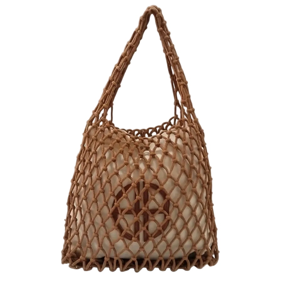 BOLSO MIEL TEJIDO 1225  con funda interna