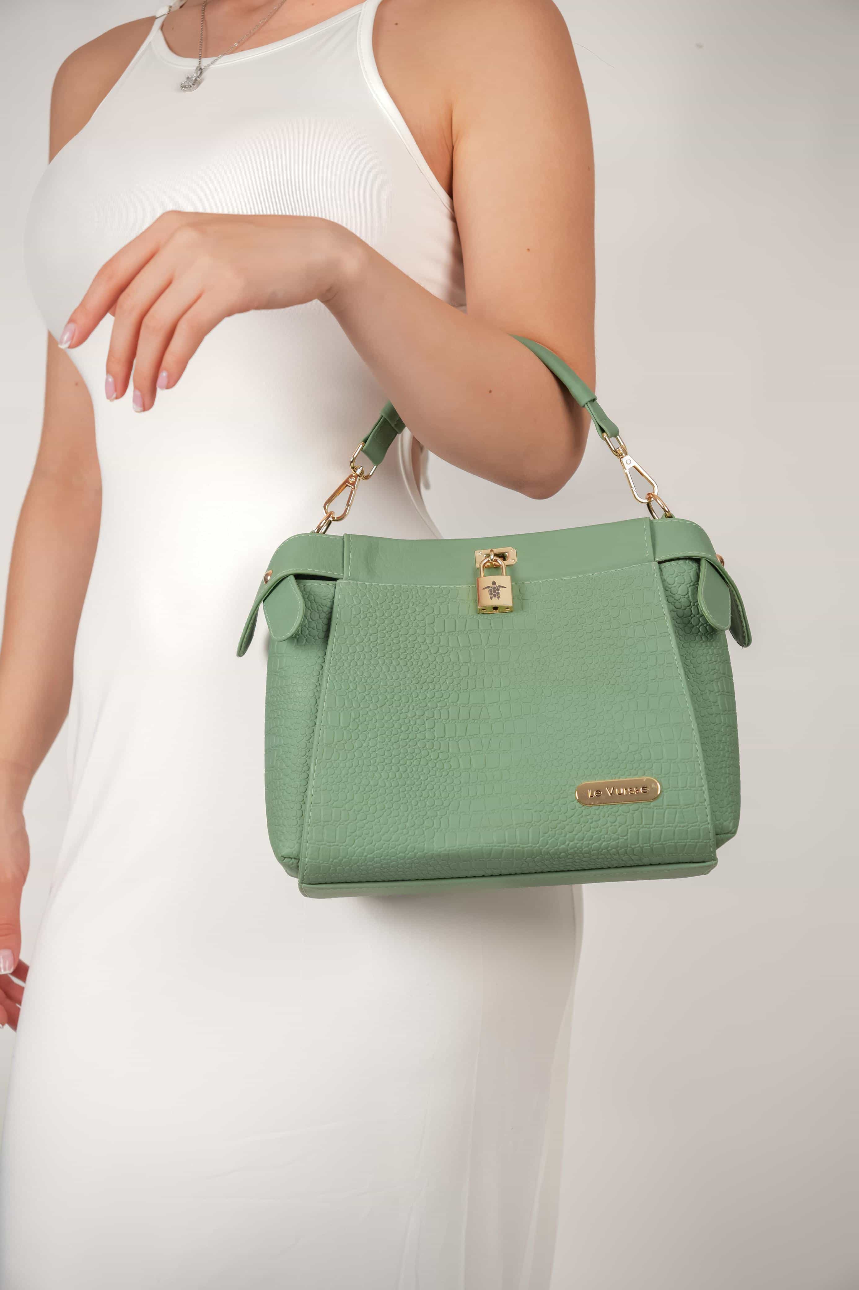 BOLSO PISTACHO TEA OUTFIT