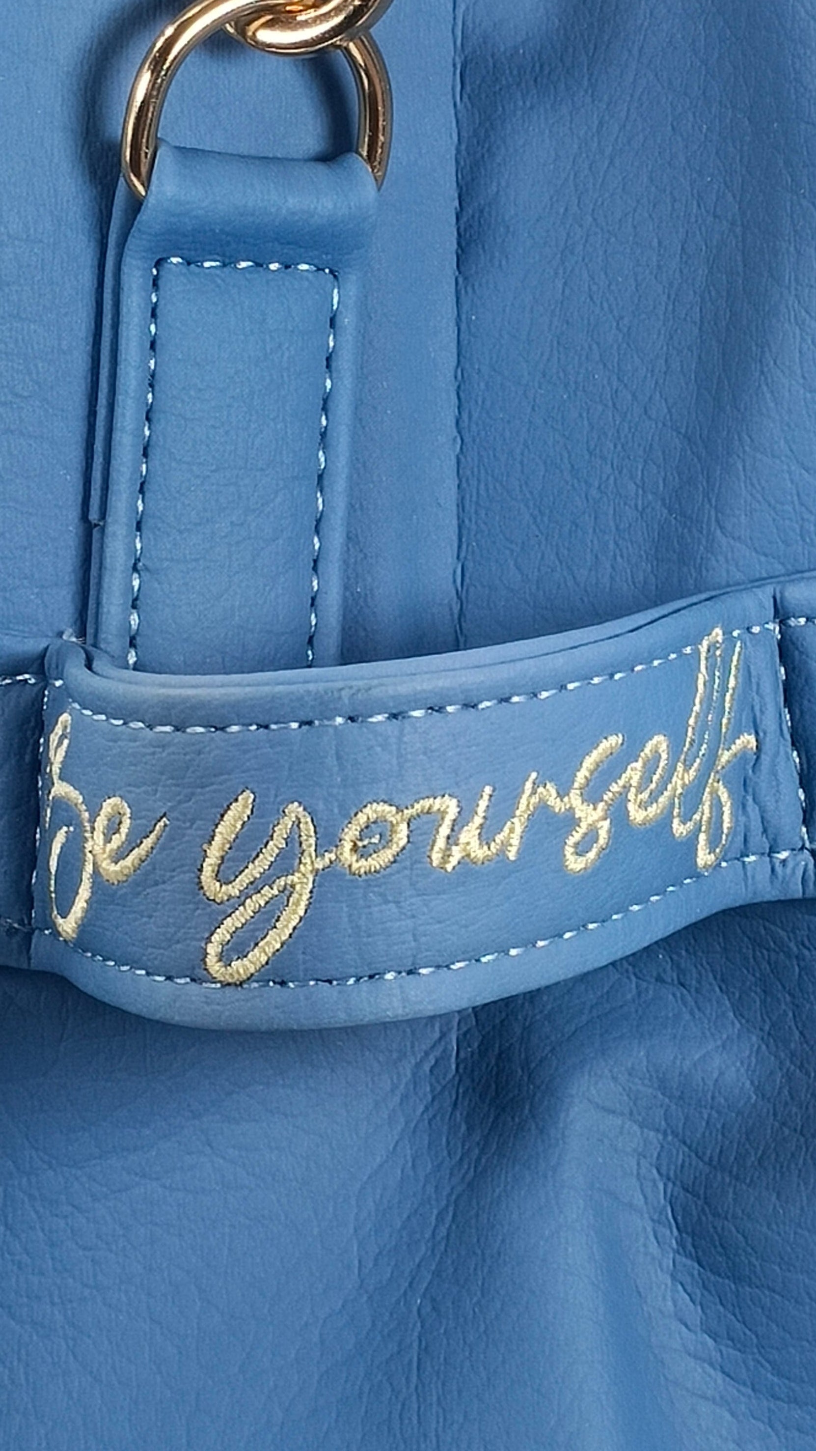Bolso Be yourself azul celeste mujer vursse detalle