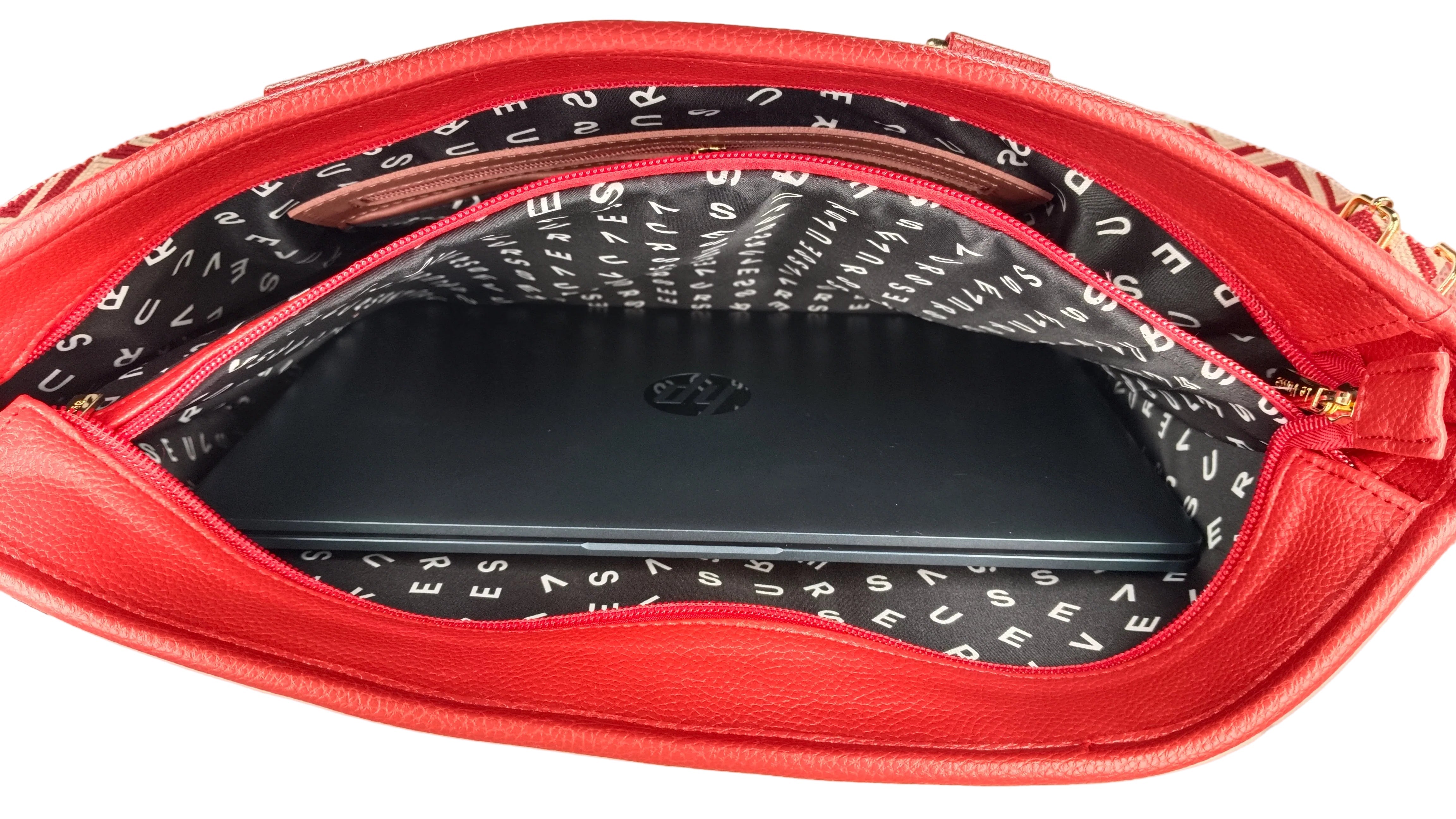 Bolso Emma rojo vursse mujer bolsillo portátil 