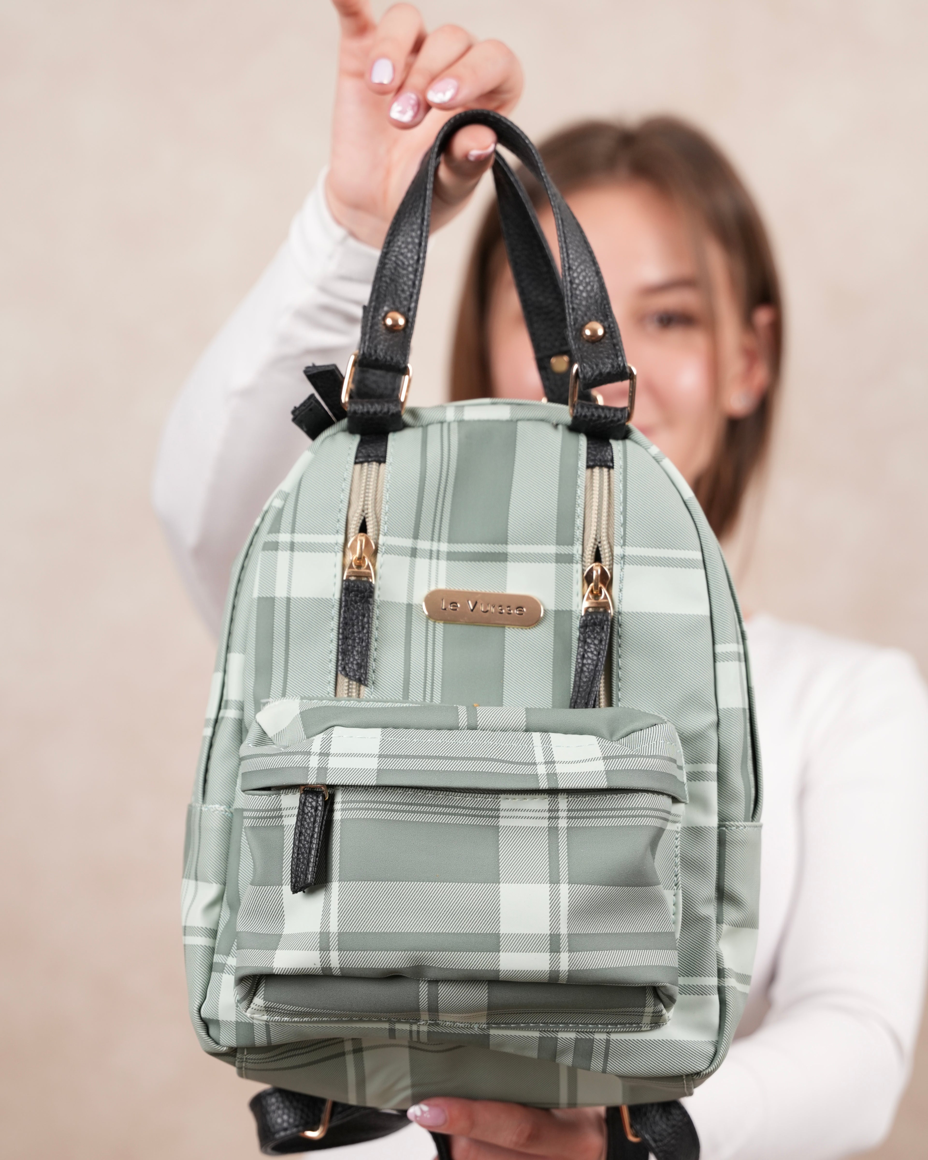 Morral para mujer escoces verde soled vursse